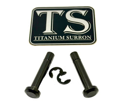 Titanium Battery Lid Pins - Surron LBX, Segway X-260 · Titanium Surron, black