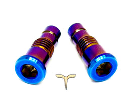 Titanium Battery Lid Bolts - Talaria Sting R · Titanium Surron, burnt blue