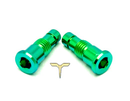 Titanium Battery Lid Bolts - Talaria Sting R · Titanium Surron, green