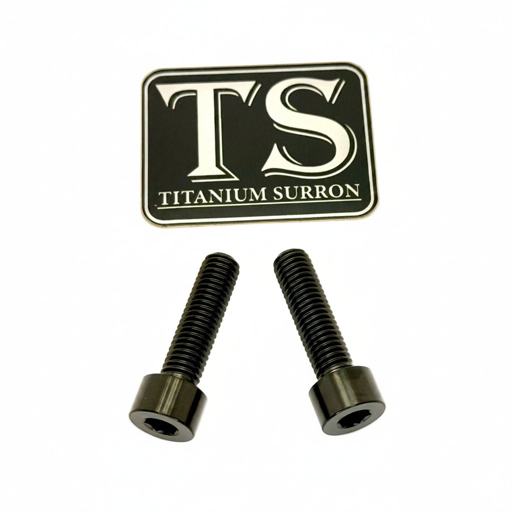 Titanium Caliper Bolts - Surron Ultra Bee Front Only · Titanium Surron, black