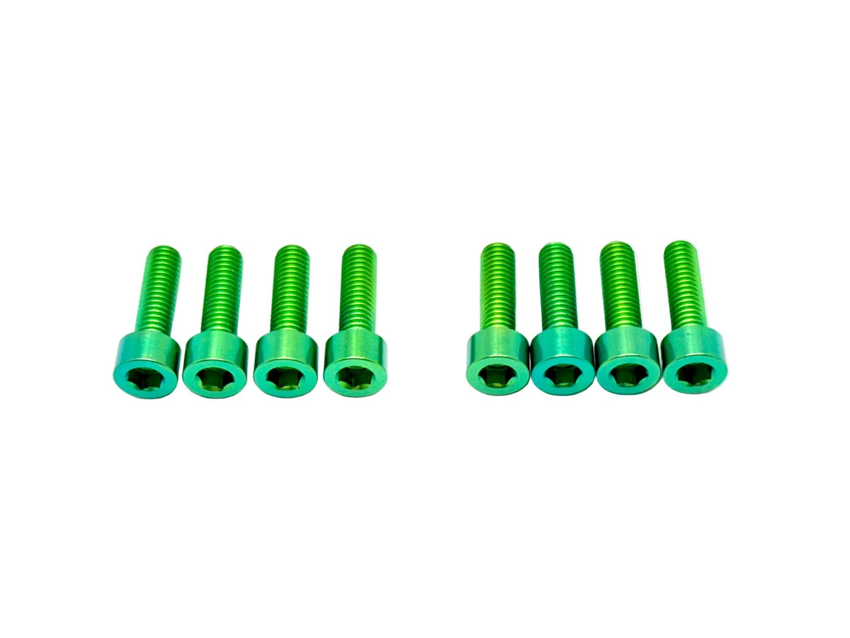Titanium Direct Mount Stem Bolt Kit for E-Ride Pro SS, green