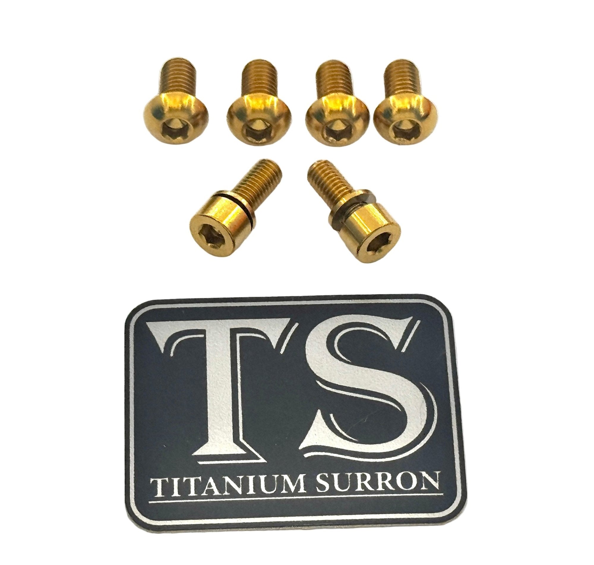 Titanium E-Moto Headlight Mount Bolts for E-Ride Pro SS, view 1