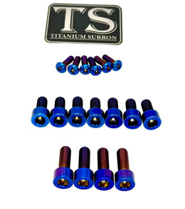Titanium EXT Ferro Fork Bolt Kits · Titanium Surron, view 2