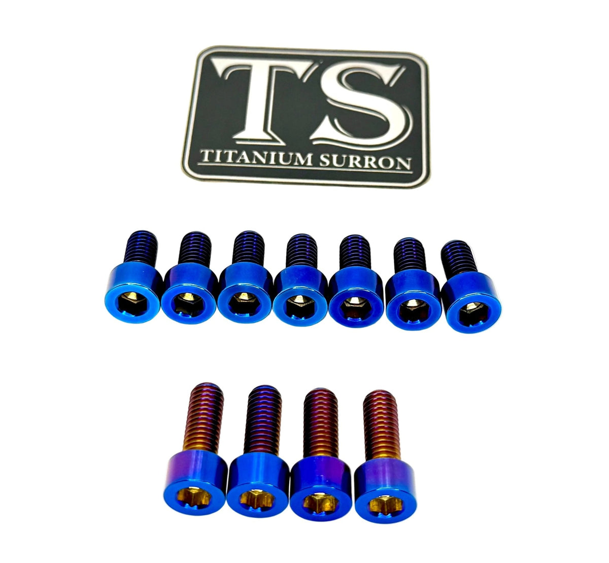 Titanium EXT Ferro Fork Bolt Kits · Titanium Surron, view 1