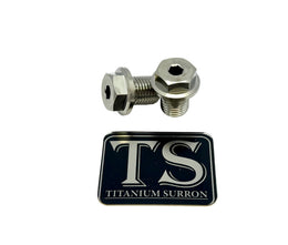 Titanium FastAce Forks Axle Bolts · Titanium Surron, silver (raw)