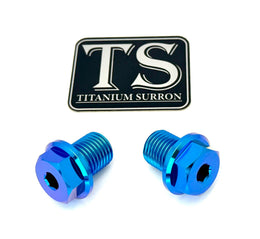 Titanium FastAce Forks Axle Bolts · Titanium Surron, teal