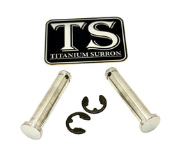 Titanium Foot Peg Pins for E-Ride Pro SS, raw titanium
