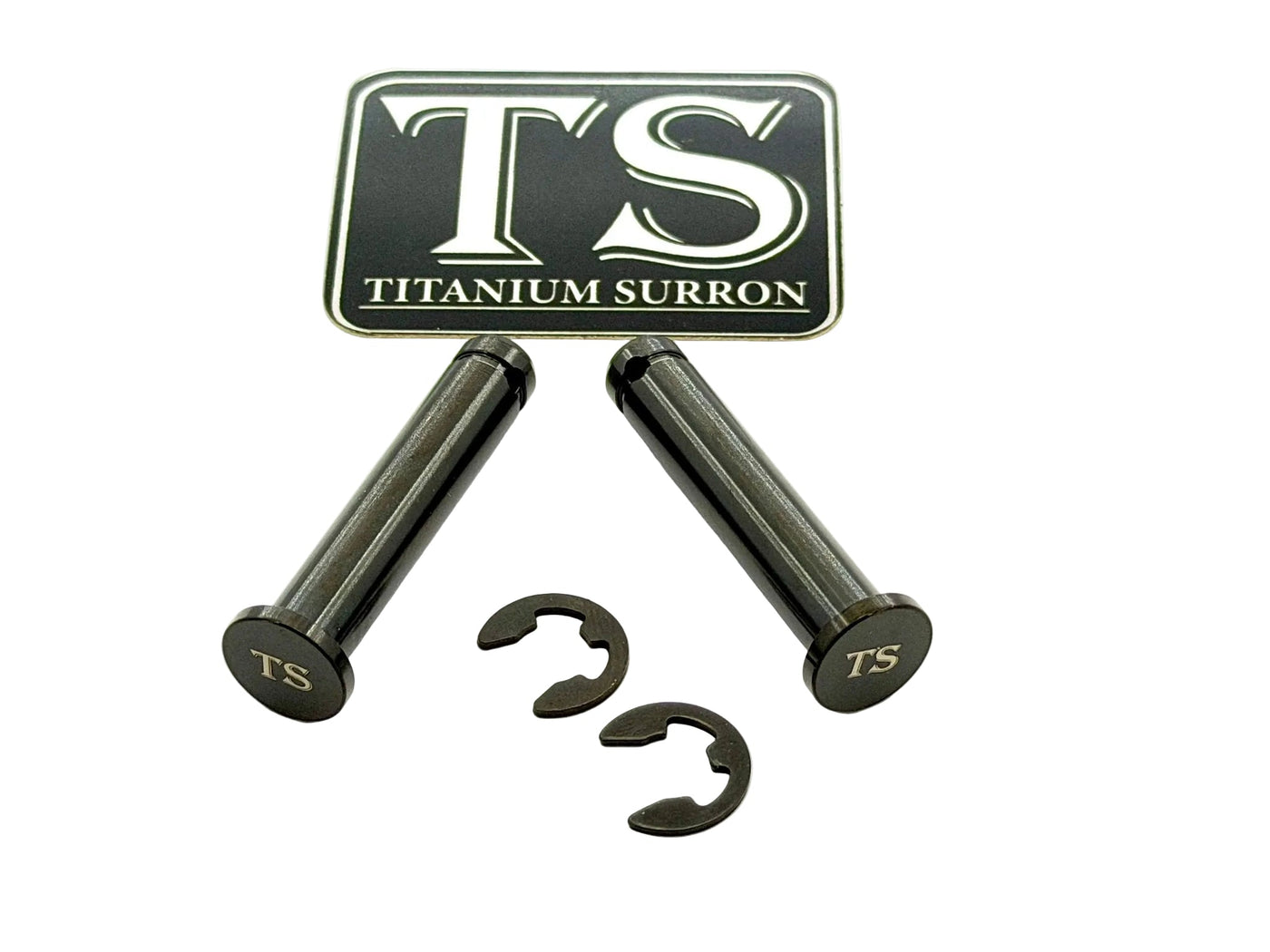 Titanium Foot Peg Pins for E-Ride Pro SS, black