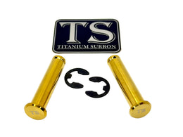 Titanium Foot Peg Pins - Surron Ultra Bee · Titanium Surron, gold