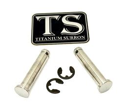 Titanium Foot Peg Pins - Surron Ultra Bee · Titanium Surron, raw titanium