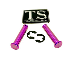 Titanium Foot Peg Pins - Surron Ultra Bee · Titanium Surron, purple