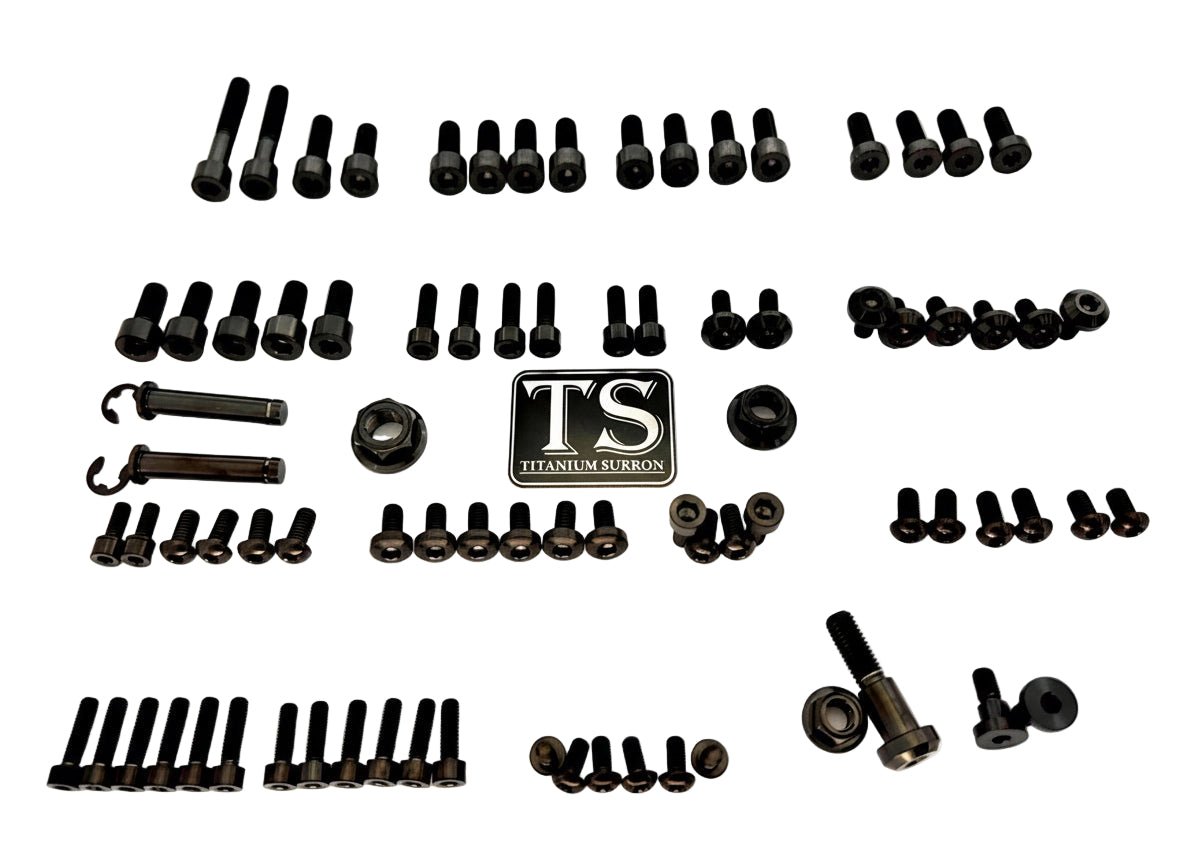 Titanium Full Body Kit - Talaria XXX (86 pcs) · Titanium Surron, black