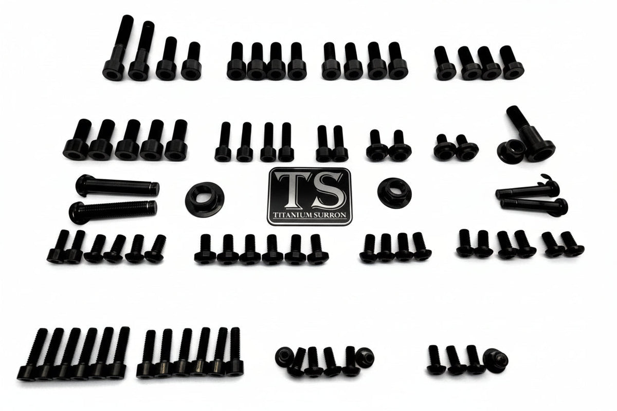 Titanium Full Body Kit - Surron Ultra Bee 113 pcs or 133 pcs · Titanium Surron, black