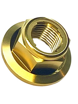 Titanium Jackshaft Nut for Surron, Segway, E-Ride Pro · Titanium Surron, gold