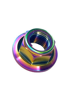 Titanium Jackshaft Nut for Surron, Segway, E-Ride Pro · Titanium Surron, rainbow