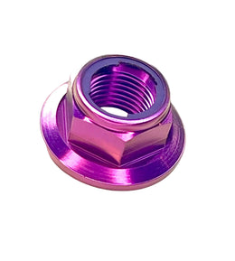 Titanium Jackshaft Nut for Surron, Segway, E-Ride Pro · Titanium Surron, purple