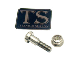 Titanium Kickstand Bolt/ Nut Set- E-Ride Pro, Surron, Segway · Titanium Surron, silver (raw)