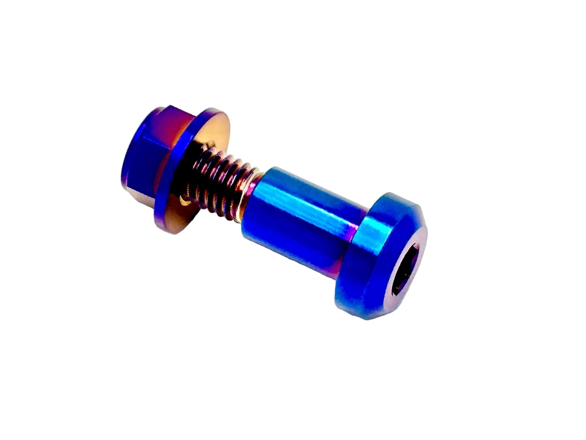 Titanium Kickstand Bolt/ Nut Set- E-Ride Pro, Surron, Segway · Titanium Surron, burnt blue