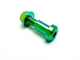 Titanium Kickstand Bolt/ Nut Set- Talaria · Titanium Surron, green