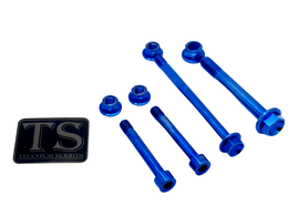Titanium Motor Mount Bolt Kit for Altis Sigma · Titanium Surron, blue