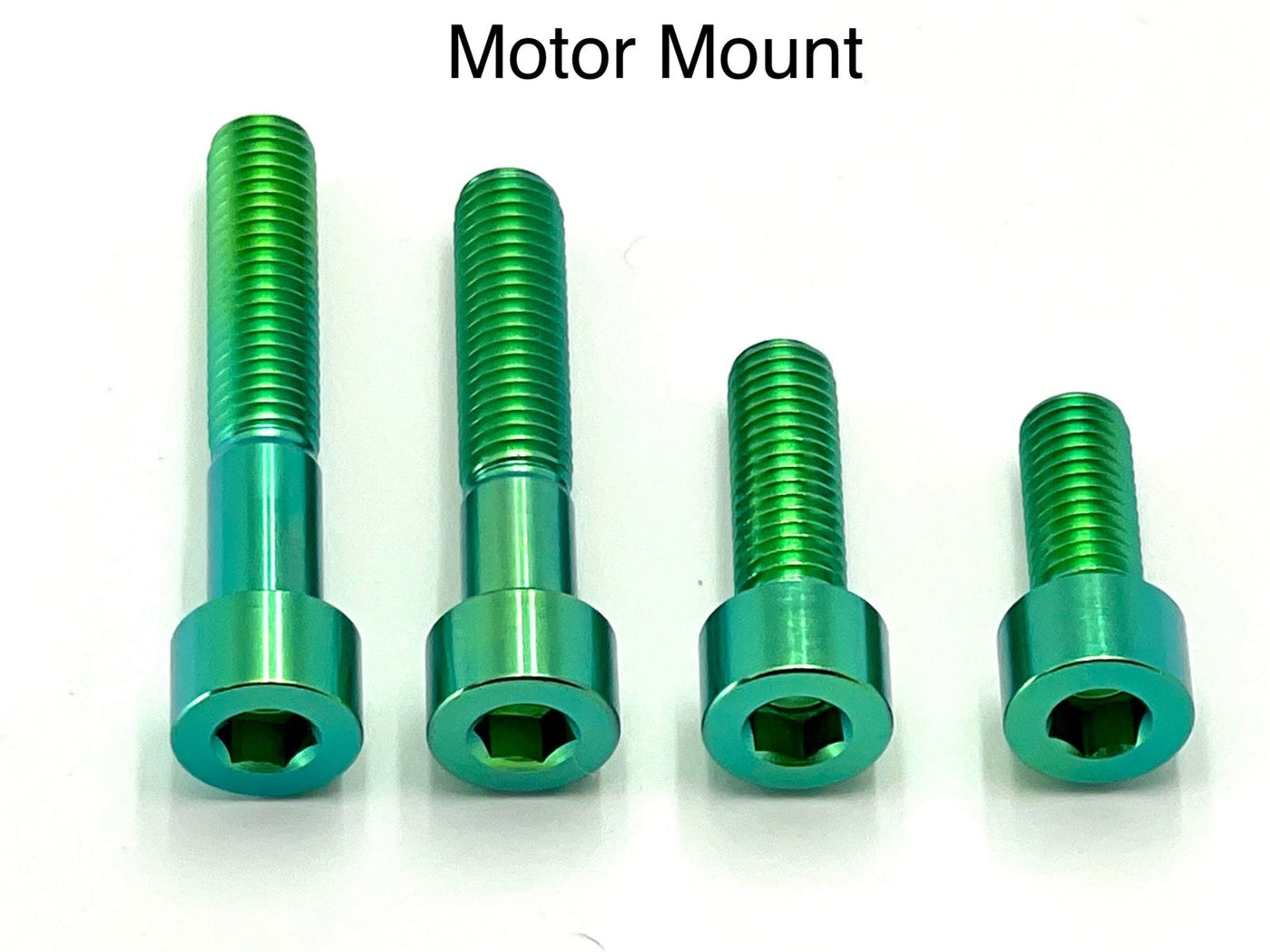 Titanium Motor Bolts - E-Ride Pro (2.0, 3.0, SR) · Titanium Surron, green