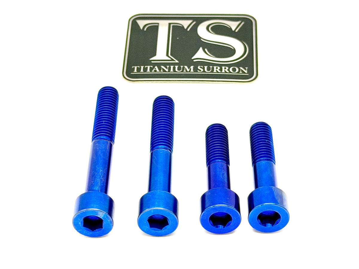 Titanium Motor Bolts - Surron Ultra Bee · Titanium Surron, blue