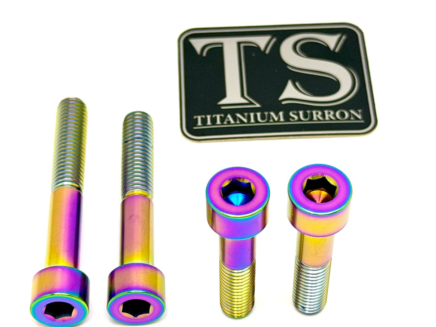 Titanium Motor Bolts - Surron Ultra Bee · Titanium Surron, rainbow