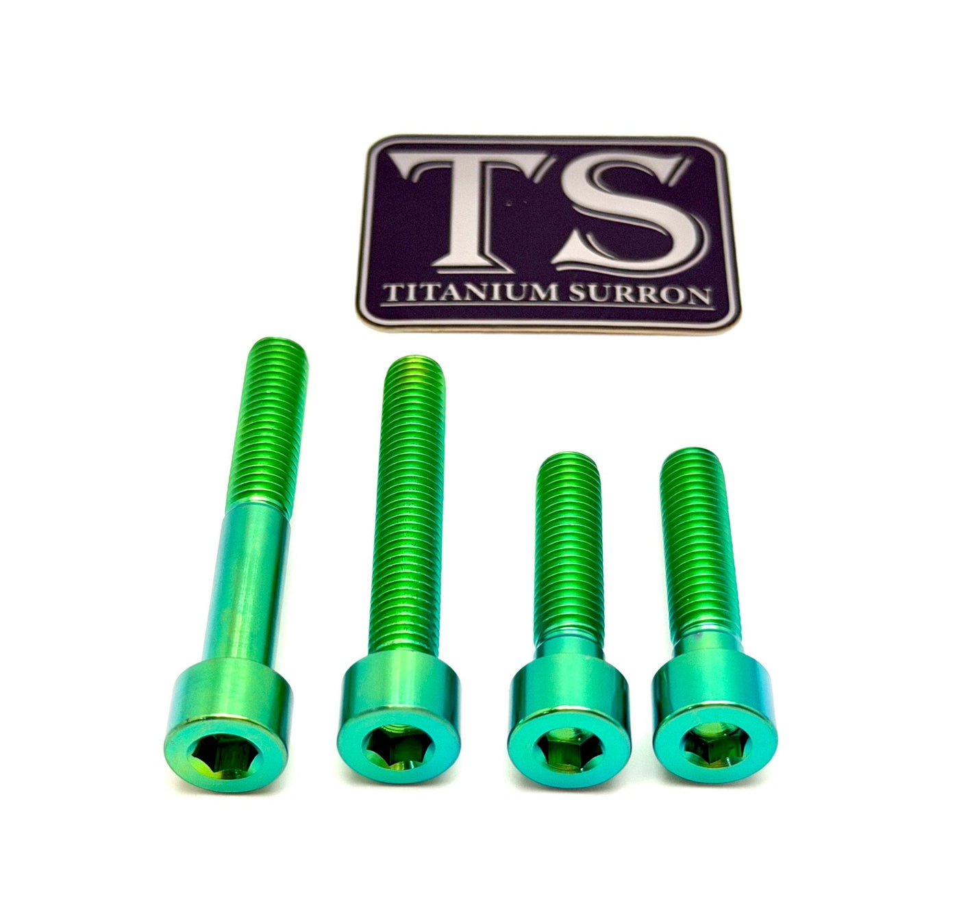 Titanium Motor Bolts - Surron Ultra Bee · Titanium Surron, green