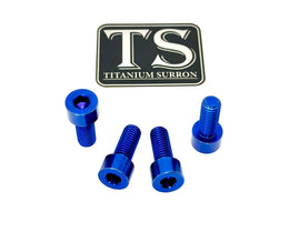 Titanium Peg Bracket Bolts for E-Ride Pro SS, blue