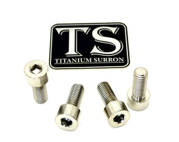 Titanium Peg Bracket Bolts for E-Ride Pro SS, silver (raw)