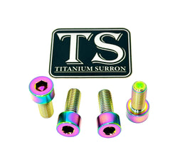 Titanium Peg Bracket Bolts for E-Ride Pro SS, rainbow