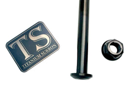 Titanium Rear Axle and Nut - Talaria (Two pcs) · Titanium Surron, black