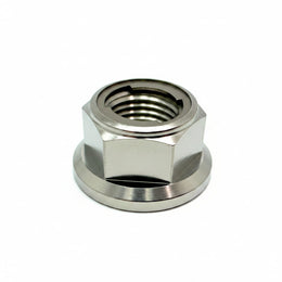 Titanium Rear Axle Nut for E-Ride Pro SS, raw titanium