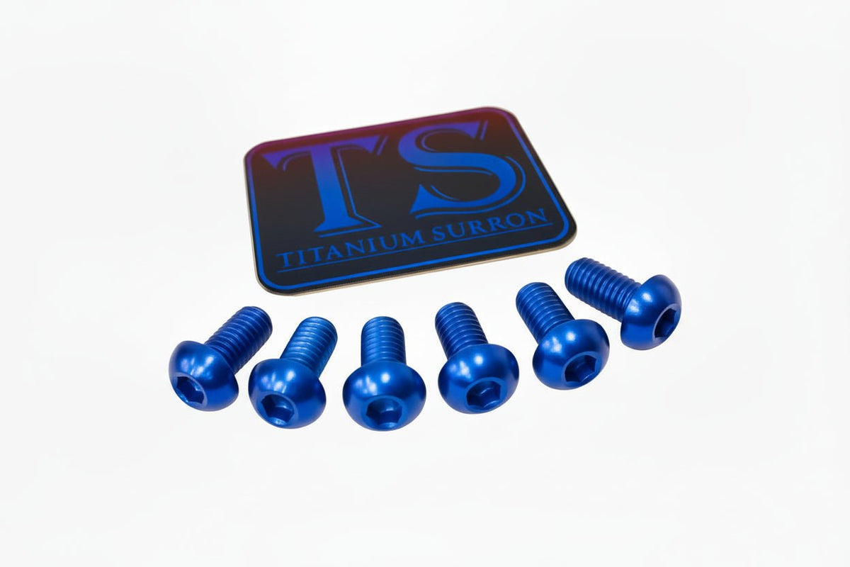 Titanium Rear Rotor Bolts - Most for E-Ride Pro SS, blue
