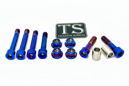 Titanium Rear Linkage Bolt Kit — Surron LBX & Segway · Titanium Surron, view 1