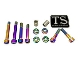 Titanium Rear Linkage Bolt Kit — Surron LBX & Segway