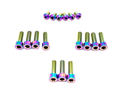 Titanium RFloXa Hawk 31 Pro and Max Fork Bolt Kits (21 pcs) · Titanium Surron, rainbow