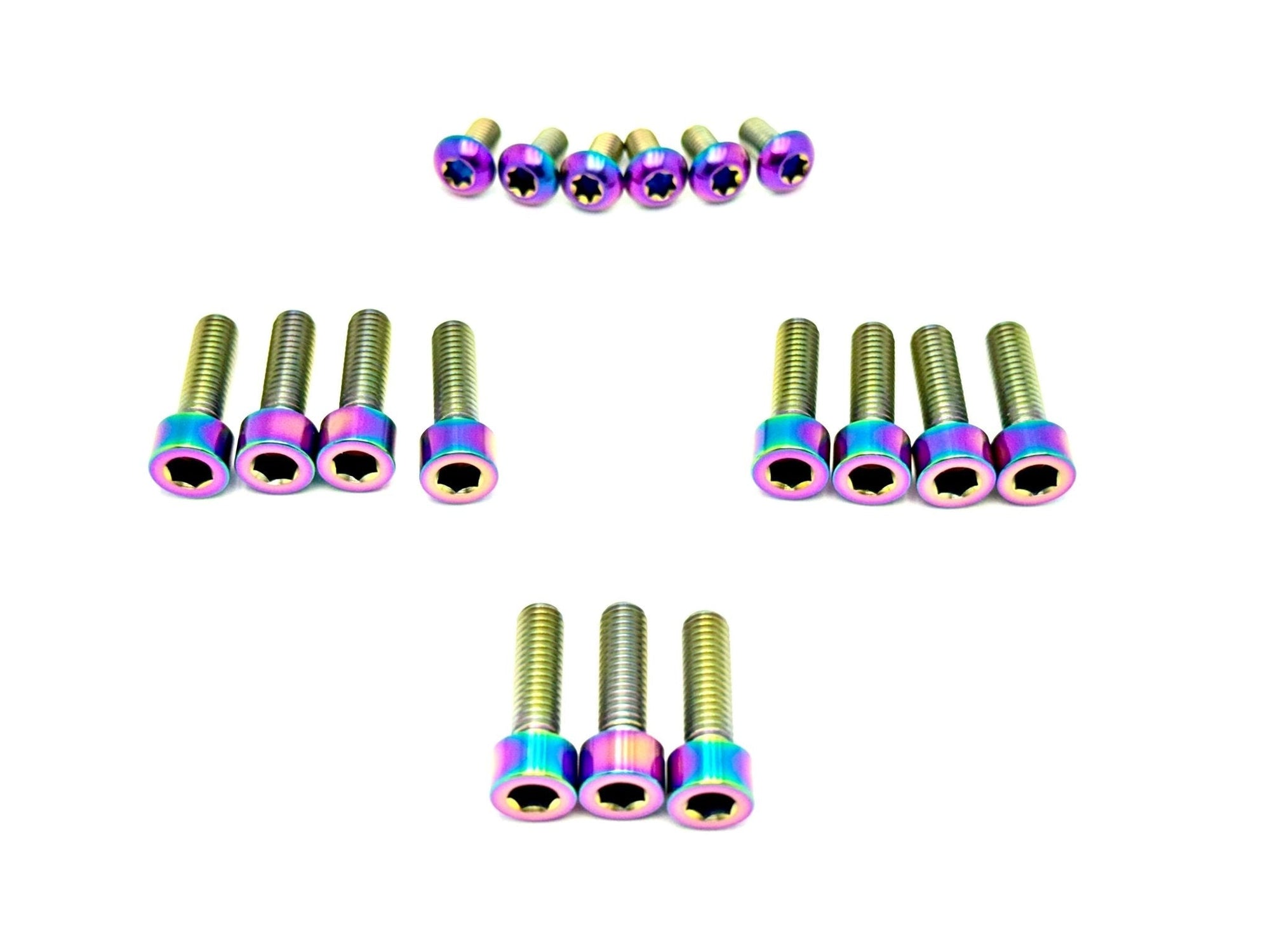 Titanium Altis Sigma Front Fork Bolt Kit · Titanium Surron, rainbow