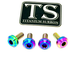 Titanium Surron Ultra Bee Brake Hand Guard Bolts · Titanium Surron, view 4
