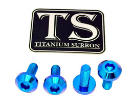 Titanium Surron Ultra Bee Brake Hand Guard Bolts · Titanium Surron, view 1