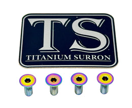Titanium Surron Ultra Bee Brake Reservoir Cap Bolts for E-Ride Pro SS, view 4