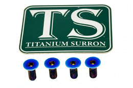 Titanium Surron Ultra Bee Brake Reservoir Cap Bolts for E-Ride Pro SS, view 1