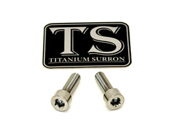 Titanium Surron Ultra Bee Headlight Bracket bolts by Prickly for Baja…, silver