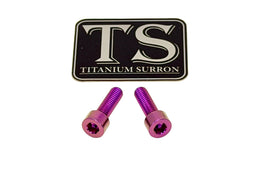 Titanium Surron Ultra Bee Headlight Bracket bolts by Prickly for Baja…, light purple