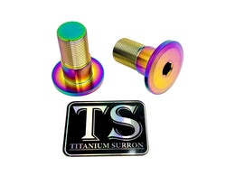 Titanium Talaria Sting Swingarm Bolts (set of two) · Titanium Surron, rainbow