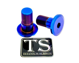 Titanium Talaria Sting Swingarm Bolts (set of two) · Titanium Surron, burnt blue