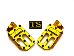TS Custom Foot Pegs w/ Titanium Grips for Surron and Most Light for E-Ride…, view 9