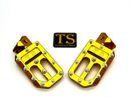 TS Custom Foot Pegs w/ Titanium Grips for Surron and Most Light for E-Ride…, view 8