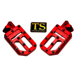 TS Custom Foot Pegs w/ Titanium Grips for Talaria and Altis