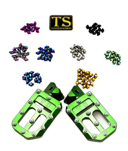 TS Custom Foot Pegs w/ Titanium Grips for Surron and Most Light for E-Ride…, view 18